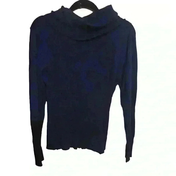 Cato Women’s Sweater Tunic Cowl Neck Buckle Blue Size Medium - Picture 3 of 4